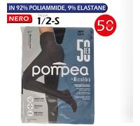 Calza Collant 50 Denari Calzamaglia Leggins Leggera Microfibra Elastica Nero