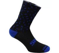 Calza Corta Sixs MERINOS-SOCKS Nero Blu II