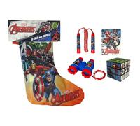 Calza della befana con Accessori Avengers Marvel calzettone con 4 Giochi per Bambini