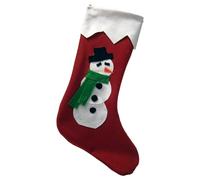 Calza della befana, Decorazioni Natalizie, calzettone, Dolci, Caramelle, Doni, per Grandi e Bambini (Pupazzo di Neve)