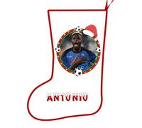 Calza della befana Personalizzabile Con Tazza e Portachiavi personaggio a scelta Dolciumi cioccolato carbone regalo bambini Natale epifania (Napoli Osimhen)