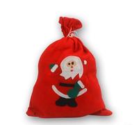 Calza di Babbo Natale per la conservazione di Natale, borsa regalo di Natale in tessuto non tessuto con stampa di alce, design spazioso per giocattoli, dimensioni 30 40 cm/50 70 cm (30 x 40 cm)