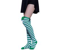 Calza di Natale Calze Alte Ginocchio Inverno Più Caldo Gamba Lunga Calza Spessa Stivale Lungo Calze Ragazza Ginocchio Per Le Donne Ragazza, G, Taglia unica