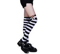Calza di Natale Calze Alte Ginocchio Inverno Più Caldo Gamba Lunga Calza Spessa Stivale Lungo Calze Ragazza Ginocchio Per Le Donne Ragazza, A, Taglia unica