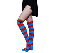 Calza di Natale Calze Alte Ginocchio Inverno Più Caldo Gamba Lunga Calza Spessa Stivale Lungo Calze Ragazza Ginocchio Per Le Donne Ragazza, E, Taglia unica