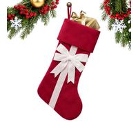 Calza Di Natale per Dolci in Velluto con Design a