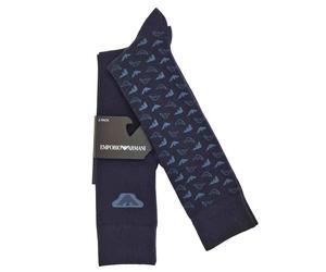 Calza Gambaletto Uomo Bipack Blu Emporio Armani - 3023014F280135