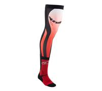 Calza KNEE BRACE Nero Rosso ALPINESTARS - RI: S/M