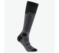 Calza Lunga Rinforzata Unisex Sixs LONG RACING V2 Nero Grigio 36-39