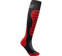 Calza Lunga Tecnica Unisex Moto Invernale Six2 Mot2 Merinos Nero/Rosso