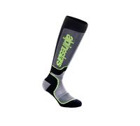 Calza MX PLUS SOCKS Grigio Giallo Fluo ALPINESTARS - UE: S