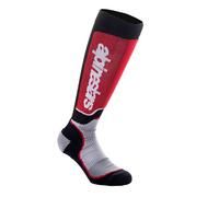 Calza MX PLUS SOCKS Rosso Grigio ALPINESTARS - UE: S