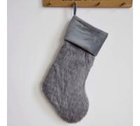 Calza Natale Decorazione Natalizia Finta Pelliccia Regalo Borsa Albero a Parete