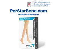 Calza terapeutica gambaletto VEGAL COTONE KL 1 paio PUNTA APERTA classe 1
