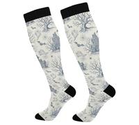 Calza Uomo Lunga Halloween House Ghost Pattern Calzini Uomo Tennis 50Cm