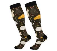 Calza Uomo Lunga Rat and Cheese calzini al ginocchio Unisex 50Cm
