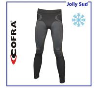 Calzamaglia COFRA Termica Invernale Ciclismo Running Leggins Uomo Intimo Nero