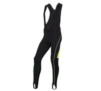Calzamaglia con bretelle Performance Line III nero/giallo neon M