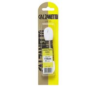 Calzanetto, Stringa Piatta, lacci per calzature, lunghezza 110 cm, confezione da 1 Paio, Colore Bianco