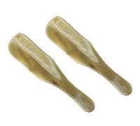 Calzante Piccolo Corno di Yak Portatile con Manico Corto Calzascarpe, Pratico per Chi Soffre di Mal di Schiena Shoe Horn, Piccolo Ed Elegante per I Viaggi Cucchiaio per Scarpe