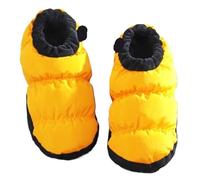 Calzari In Piuma D'oca Pantofole invernali in pelliccia Donna Scarpe da interno in piumino di cotone Uomo Donna Sneakers casual da casa Pantofola calda Scarpa di grandi dimensioni Per Campeggio(Yellow