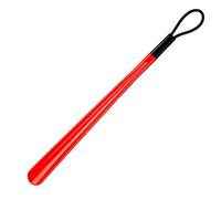 Calzascarpe a manico lungo, a forma di ventaglio, for uso domestico, con corda for appendere facilmente oggetti che indossano scarpe, adatto for anziani.(Red)