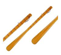 Calzascarpe Calzascarpe 55cm 70cm professionale in legno flessibile con manico lungo Utile sollevatore for scarpe Cucchiaio for Strumenti for la casa Shoe Horn(Wood color 55cm)