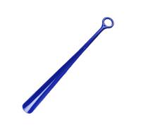 Calzascarpe con manico ergonomico lungo in ABS calzascarpe leggero portatile per un facile avvio e scarpa indossare corno con manico rotondo, Blu, Taglia unica