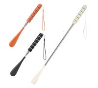 Calzascarpe con manico lungo, confezione da 3 pezzi, estendibile 28-70 cm, per uomini e donne, con impugnatura antiscivolo e cinghia per appenderlo, ideale per stivali, scarpe da ginnastica e tacchi