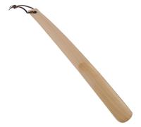 Calzascarpe con manico lungo da 38 cm, in legno, a forma di cucchiaio