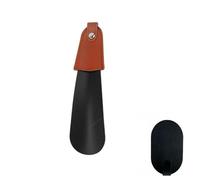 Calzascarpe con manico lungo, in acciaio inox con manico in pelle, robusto e non freddo, adatto ai bambini for imparare a indossare le scarpe. Tutti i gruppi(80cm)