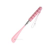 Calzascarpe con manico regolabile in acciaio per l'assistenza allo stretching, Rosa, Taglia unica