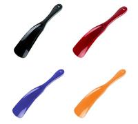 Calzascarpe Corto,4 PCS Calzascarpe in Plastica Portatile Calzascarpe con Manico Corto Calzascarpe per Donne Uomini Bambini Anziani