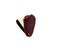 Calzascarpe da Viaggio Pieghevole - Fodera Vera Pelle Rosso Bordeaux Paletta Oro