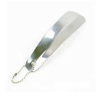 Calzascarpe di fascia alta in acciaio inox adatto a piedi di tutte le dimensioni, facile da usare, perfetto per viaggi portatili, accessorio classico da gentiluomo con anello da appendere sacchetto di