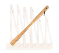 Calzascarpe in legno con manico lungo, manufatto in legno di faggio for il sollevamento delle scarpe, contenitore sospeso che non occupa spazio for indossare i calzascarpe(75cm)