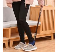 Calzascarpe in legno resistente Manico extra lungo 27,6 pollici Dispositivo di