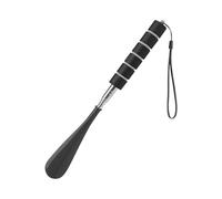 Calzascarpe in metallo lungo regolabile, da 30 cm a 71 cm, ideale per donne incinte, anziani e uso domestico, Nero , Taglia unica