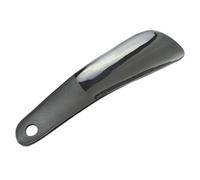 Calzascarpe in plastica nera calzascarpe forte flessibile da viaggio piccolo corto facile gancio foro corno sollevatore piccolo utile