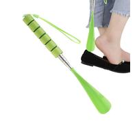 Calzascarpe lungo - Calzascarpe lungo 30,5 cm, calzascarpe lungo resistente, regolabile in acciaio inox con comoda maniglia, per scarpe, stivali da cowboy, uomini, donne, bambini, anziani