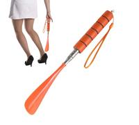 Calzascarpe lungo - Calzascarpe lungo 30,5 cm, calzascarpe lungo resistente, regolabile in acciaio inox con comoda maniglia, per scarpe, stivali da cowboy, uomini, donne, bambini, anziani