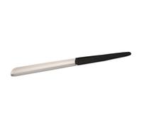 Calzascarpe Lungo Manico Vera Pelle Stampa Treccia Nera - Paletta Argento cm 43