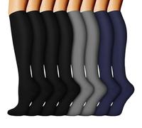 Calze 140 Denari Compressione Graduata-Calzini A Compressione Lunghi 8 Pezzi, Leggings, Calzini A Compressione Lunghi Da Corsa, Calzini Sportivi Da Esterno