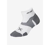 Calze 2XU Vectr Cushion 1/4 Crew bianco grigio - S