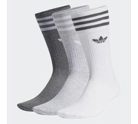 Adidas H62021 SOLID CREW SOCK Calzini Unisex - Adulto white/light grey heather/dark grey heather 4346