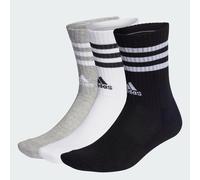 Calzini lunghi unisex adidas 3-Stripes Cushioned Crew Socks 3 Pairs IC1323 medium grey heather/white/black/white XL