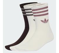 CALZE A 3 STRISCE GLITTER 3 PAIA Off White / Aurora Coffee 31-33