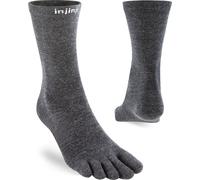 Calze A 5 Dita Injinji Liner Crew Wool Da Corsa Unisex Misto Lana Blu