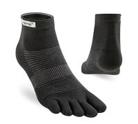 Calze A 5 Dita Injinji Run Lightweight Mini-Crew Da Corsa Unisex Nero