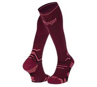 Calze a compressione BV sport Trail Compression (bordeaux/rosa) S